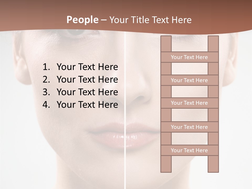 Female Retouch Pretty PowerPoint Template