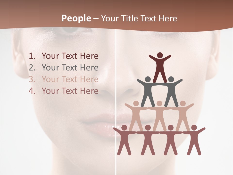 Female Retouch Pretty PowerPoint Template