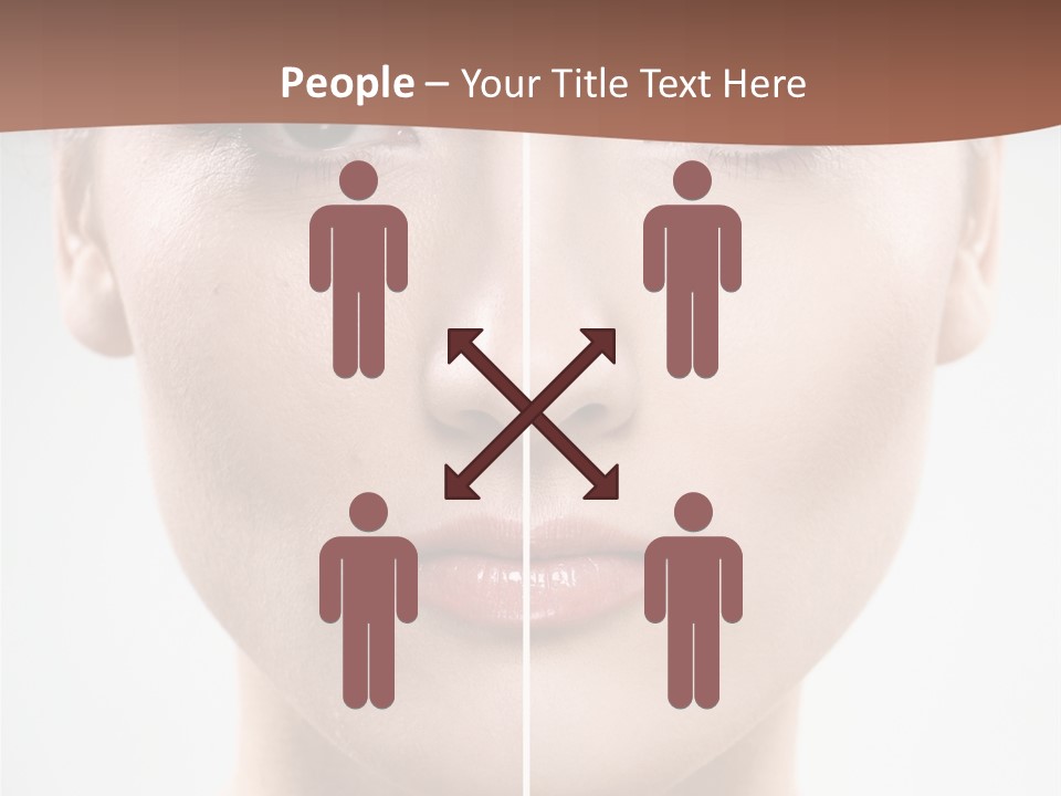 Female Retouch Pretty PowerPoint Template