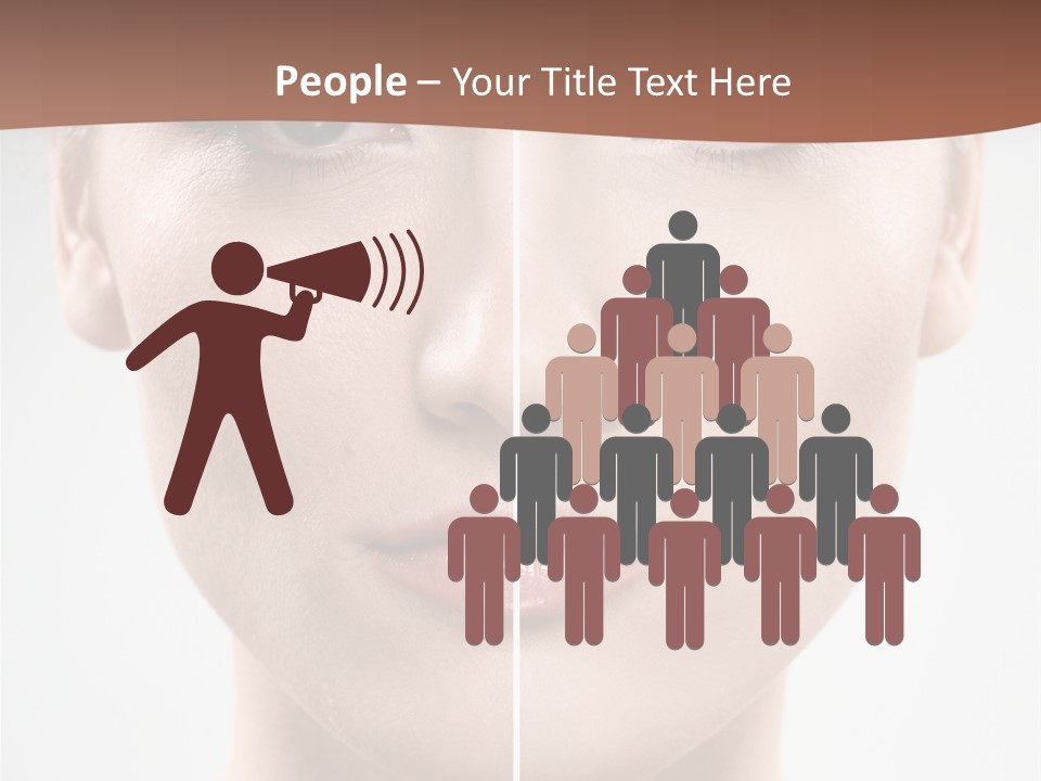 Female Retouch Pretty PowerPoint Template