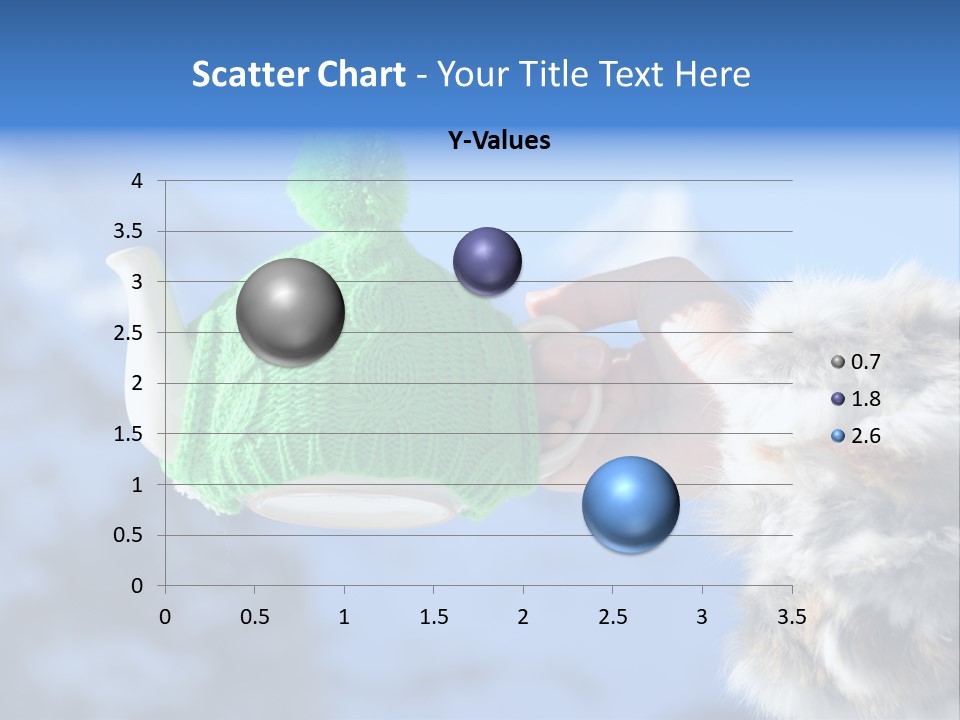 A Person Holding A Teapot With A Green Knitted Hat On It PowerPoint Template