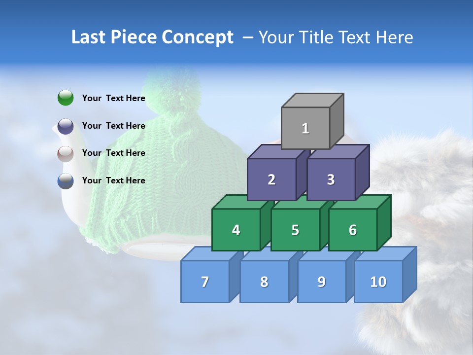 A Person Holding A Teapot With A Green Knitted Hat On It PowerPoint Template