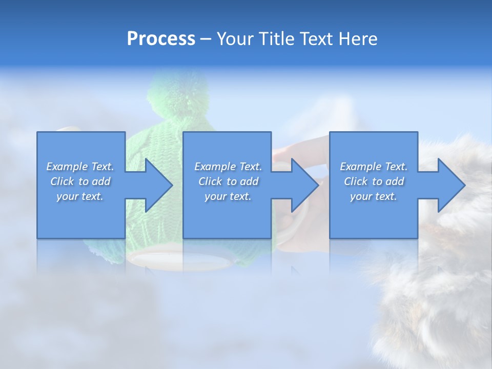A Person Holding A Teapot With A Green Knitted Hat On It PowerPoint Template