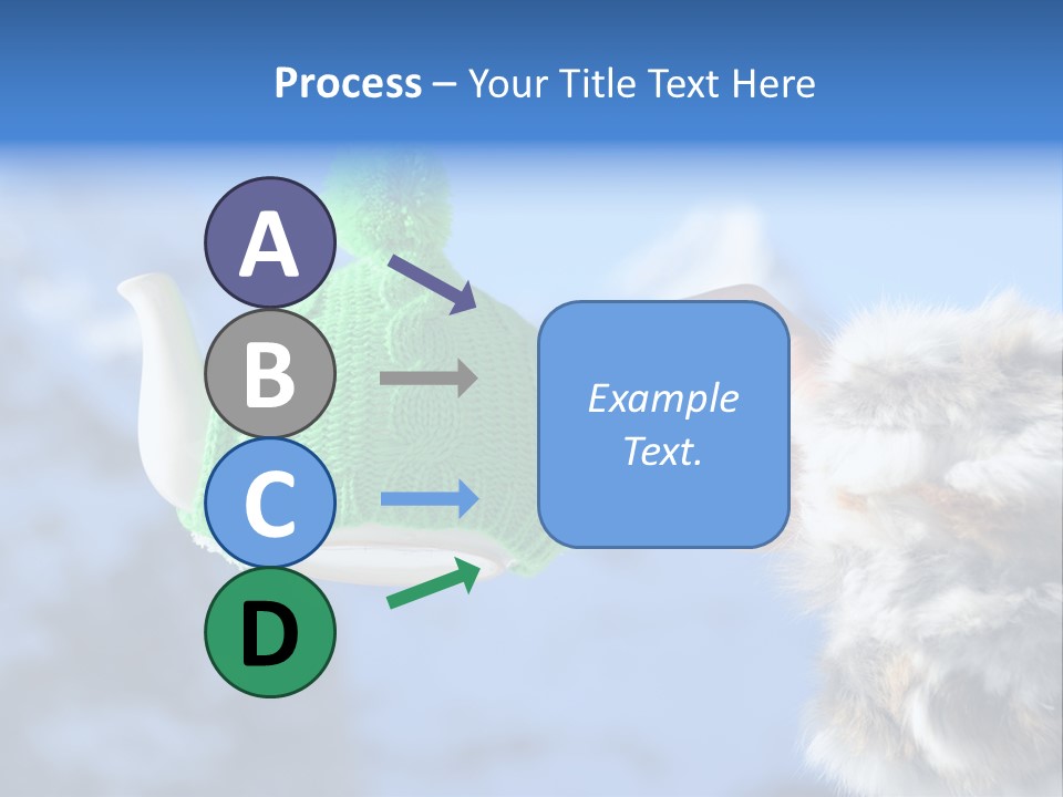 A Person Holding A Teapot With A Green Knitted Hat On It PowerPoint Template