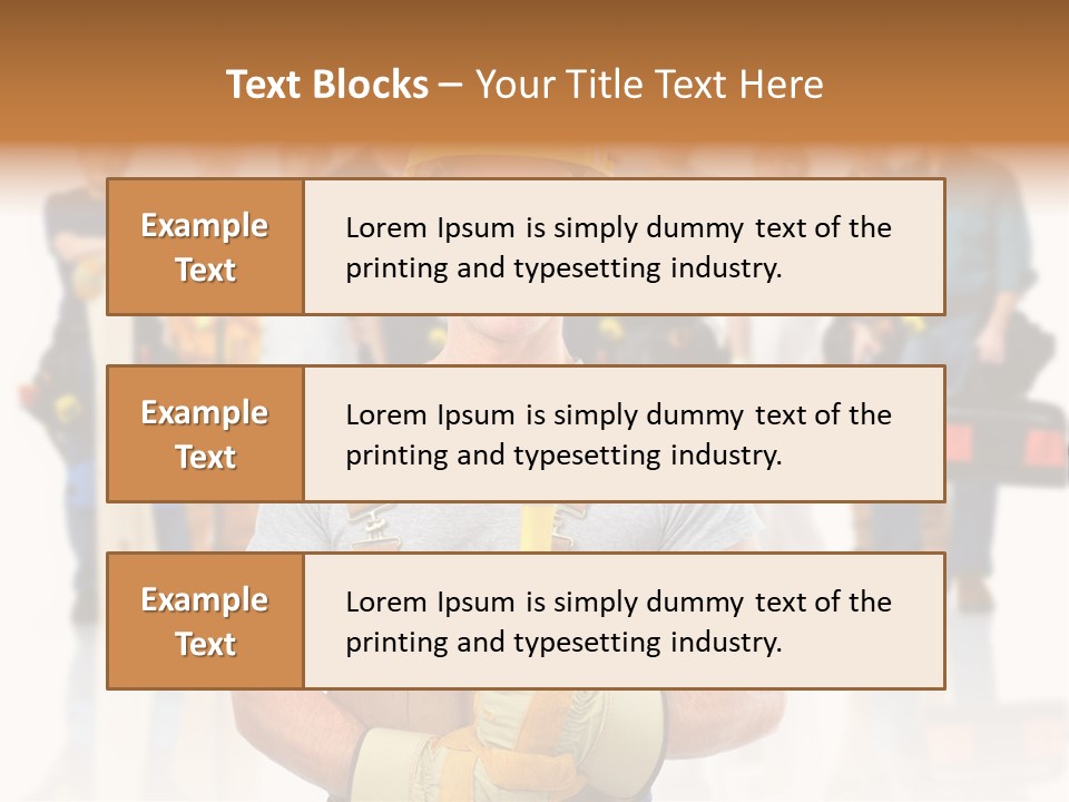 Working Carpenter Occupation PowerPoint Template