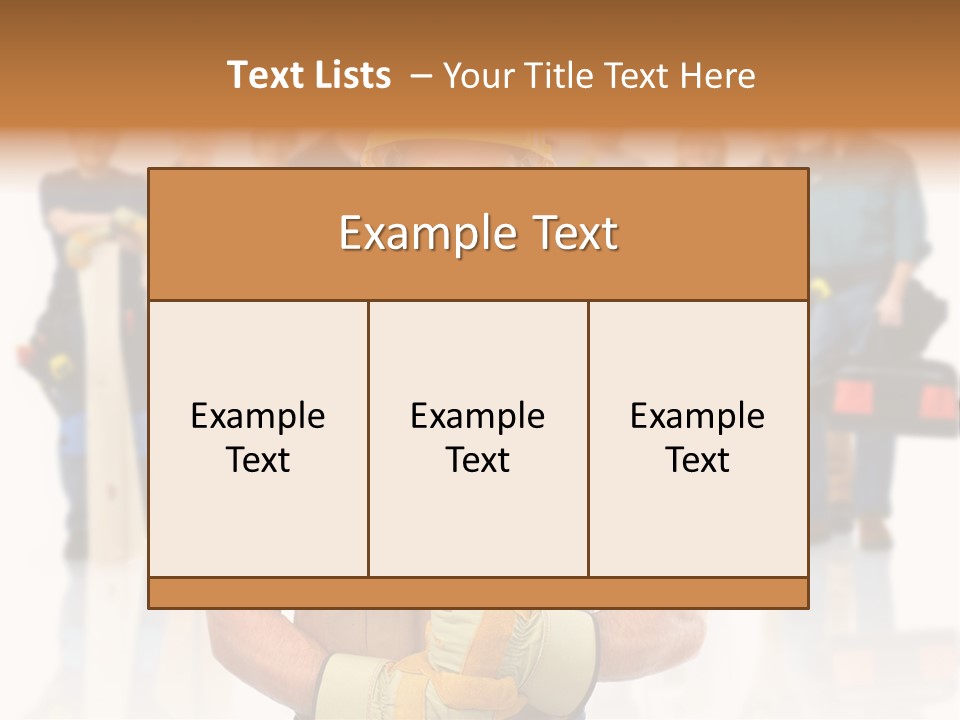 Working Carpenter Occupation PowerPoint Template