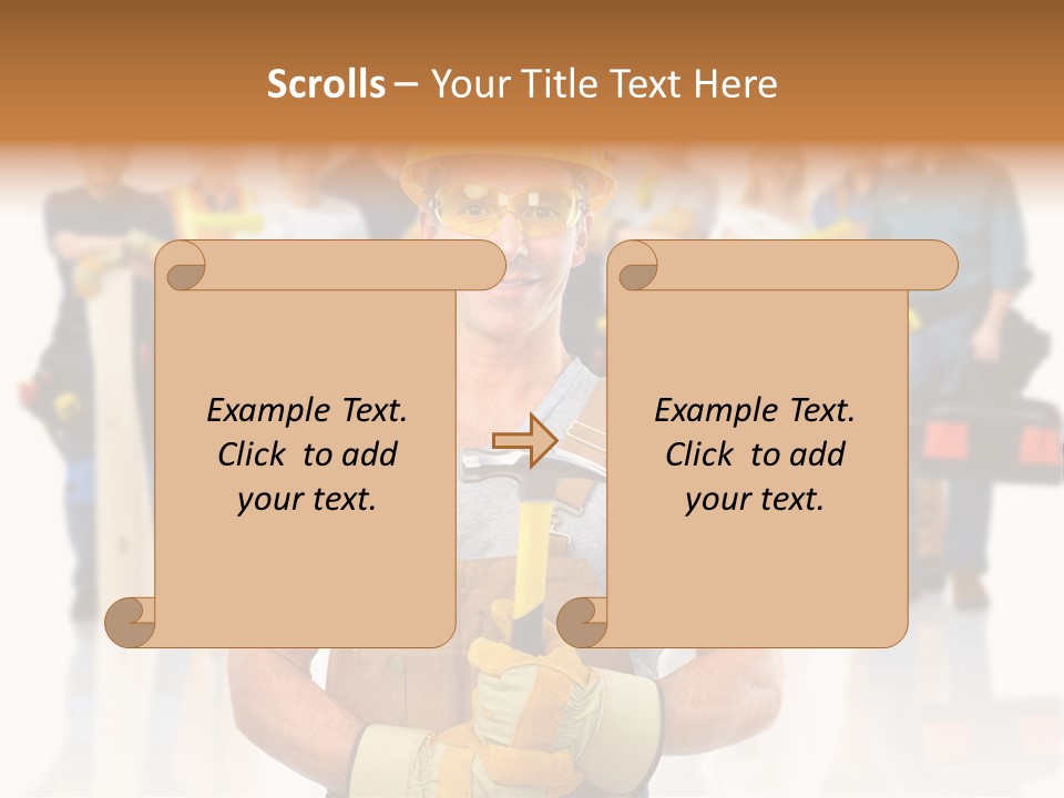 Working Carpenter Occupation PowerPoint Template