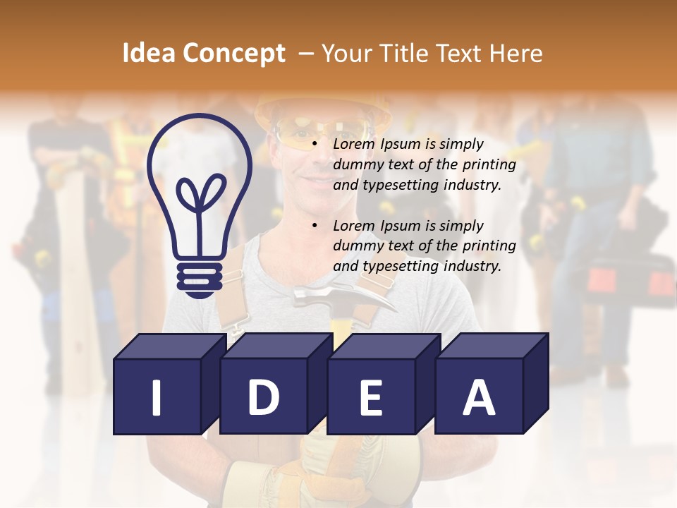 Working Carpenter Occupation PowerPoint Template