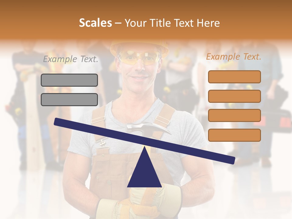 Working Carpenter Occupation PowerPoint Template