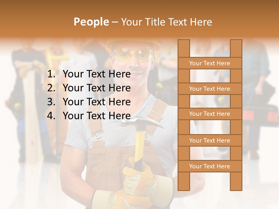 Working Carpenter Occupation PowerPoint Template