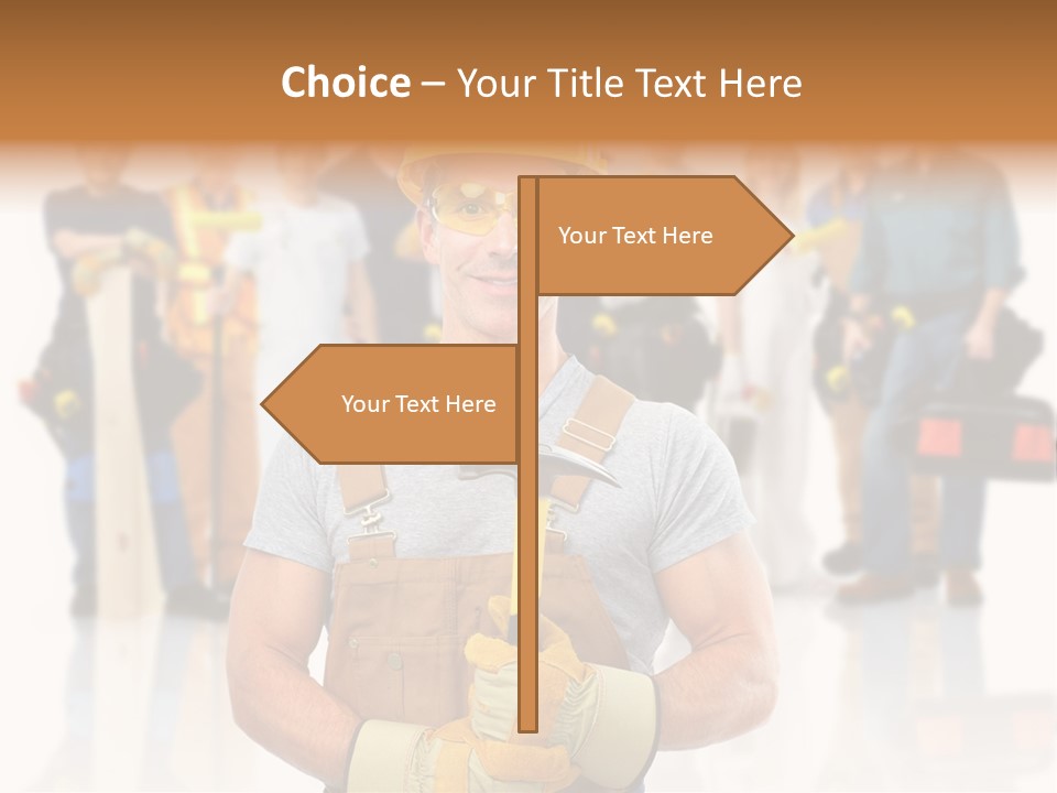 Working Carpenter Occupation PowerPoint Template
