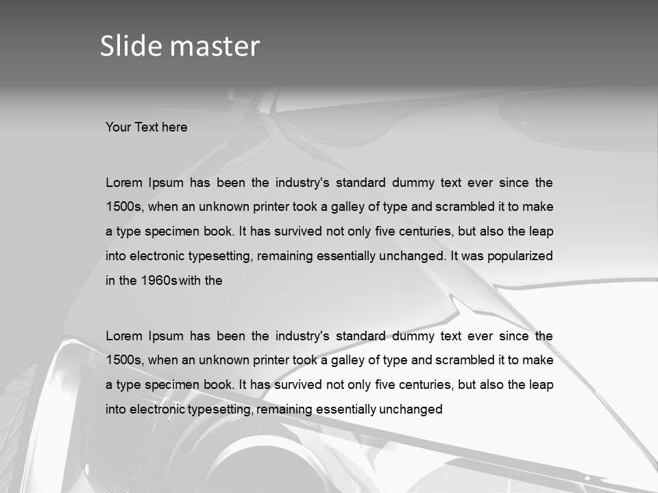 Transport Race Sport PowerPoint Template