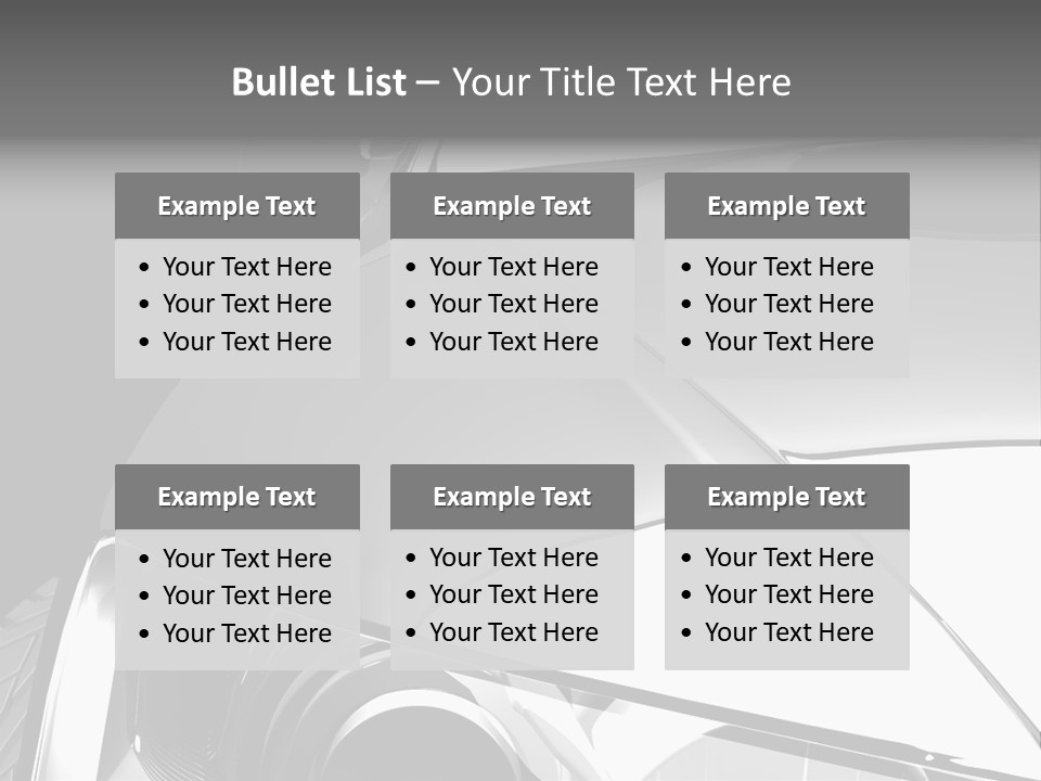 Transport Race Sport PowerPoint Template