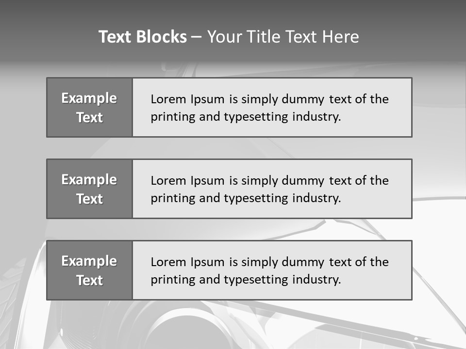 Transport Race Sport PowerPoint Template