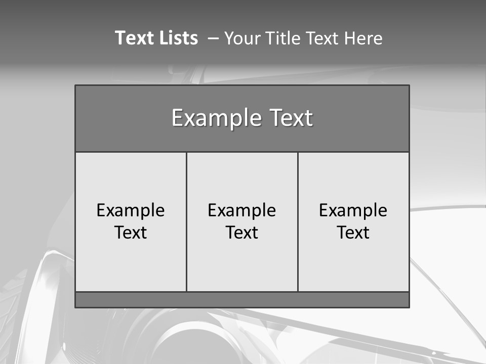 Transport Race Sport PowerPoint Template