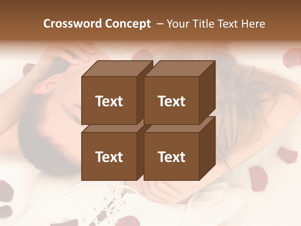 Young Bed Body PowerPoint Template