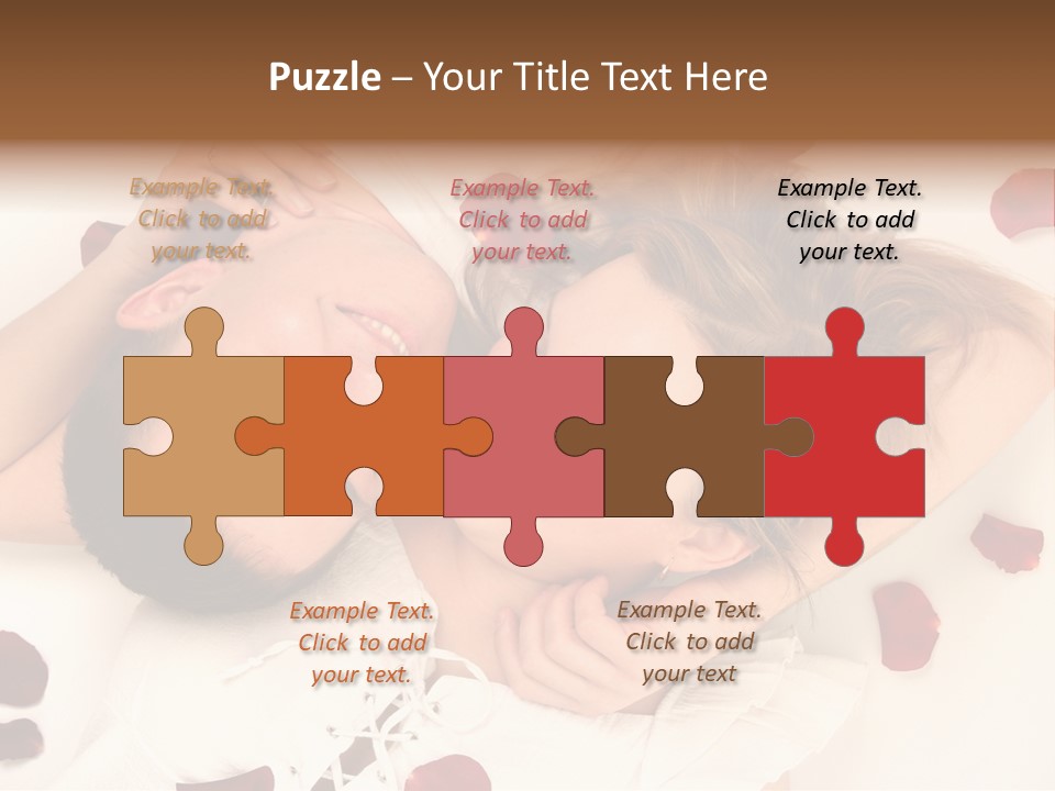 Young Bed Body PowerPoint Template