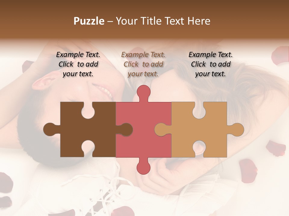 Young Bed Body PowerPoint Template