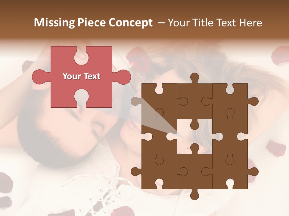 Young Bed Body PowerPoint Template