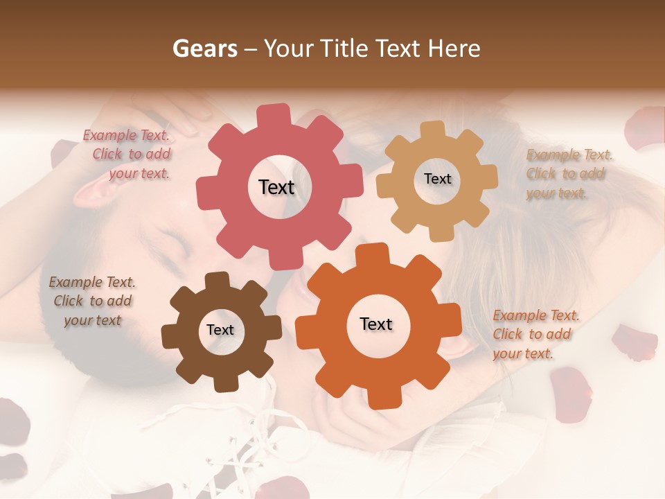 Young Bed Body PowerPoint Template