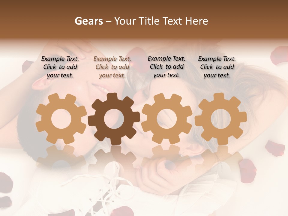 Young Bed Body PowerPoint Template