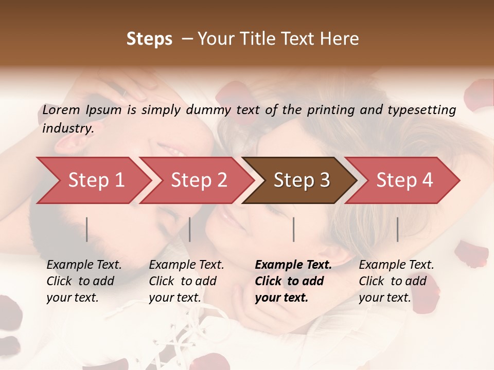 Young Bed Body PowerPoint Template