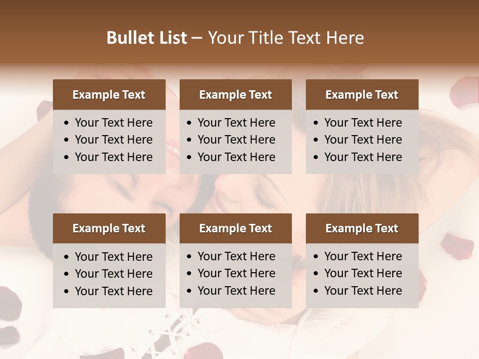 Young Bed Body PowerPoint Template