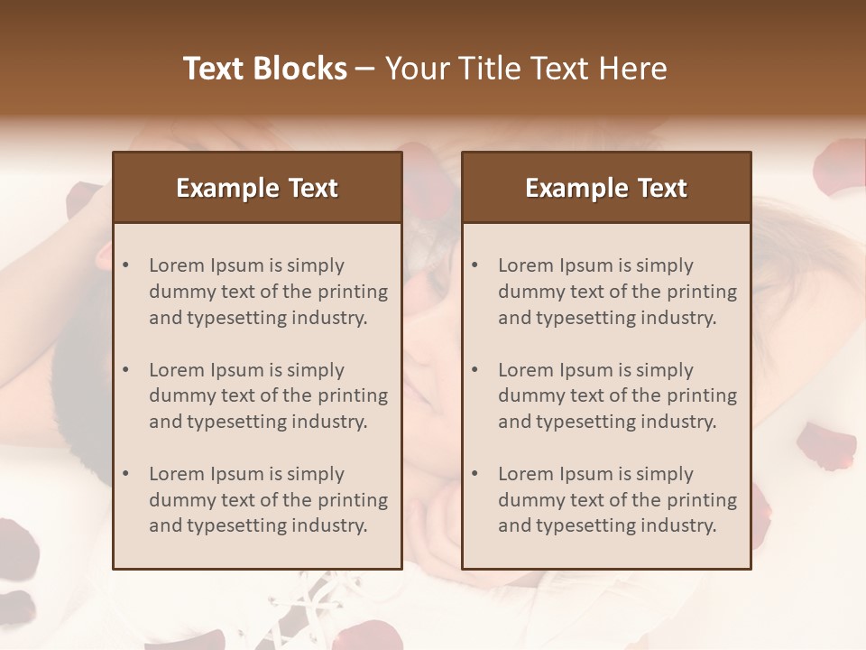 Young Bed Body PowerPoint Template