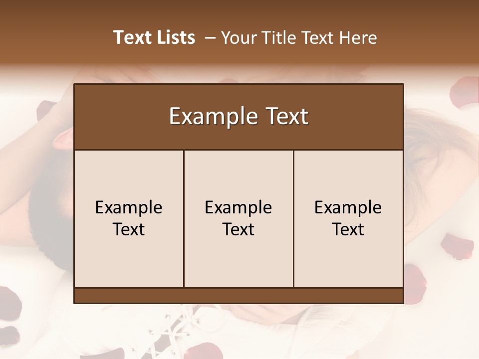 Young Bed Body PowerPoint Template
