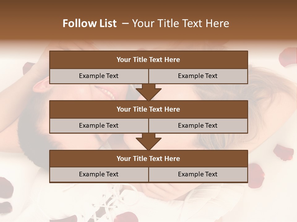 Young Bed Body PowerPoint Template