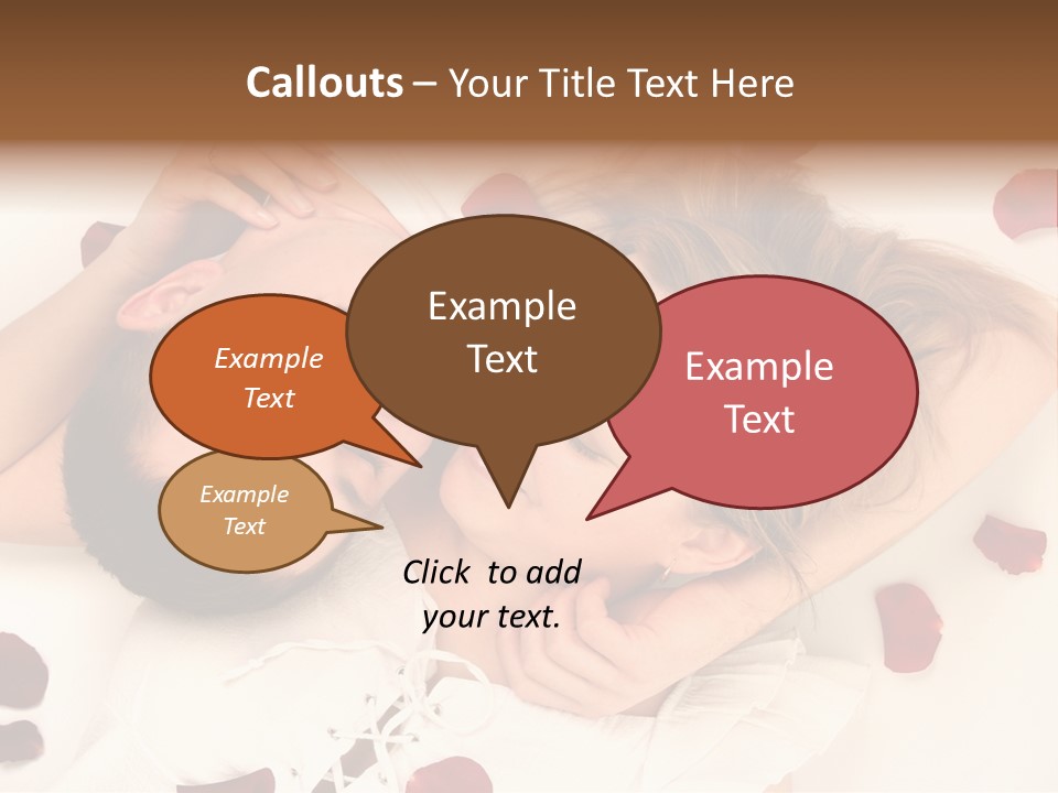 Young Bed Body PowerPoint Template