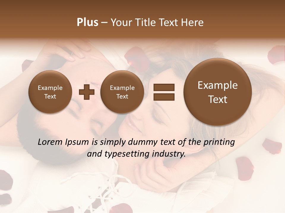 Young Bed Body PowerPoint Template