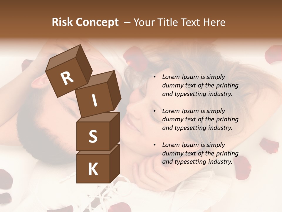 Young Bed Body PowerPoint Template