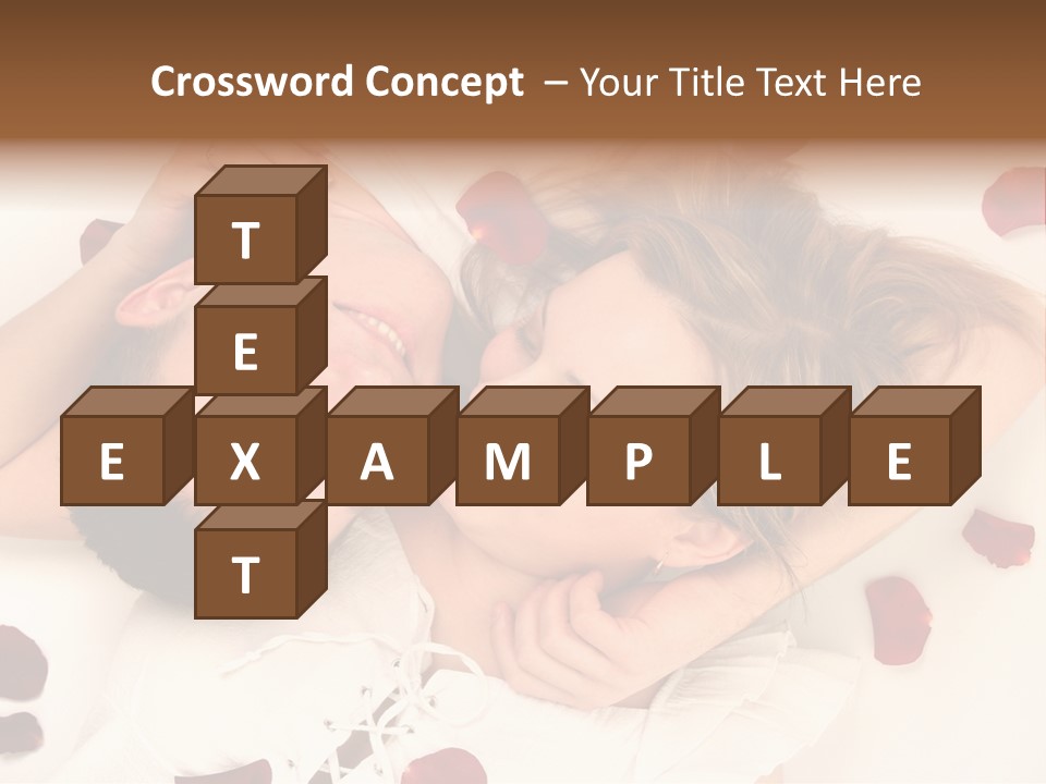 Young Bed Body PowerPoint Template