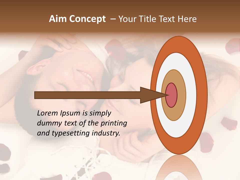 Young Bed Body PowerPoint Template