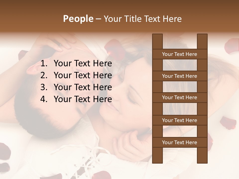 Young Bed Body PowerPoint Template