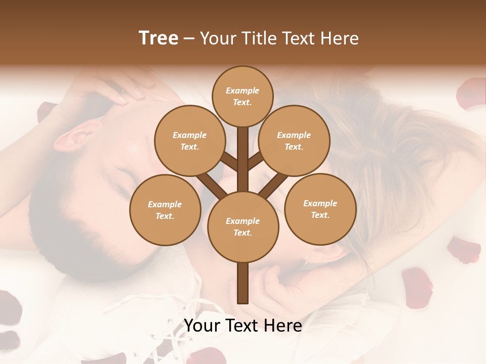 Young Bed Body PowerPoint Template