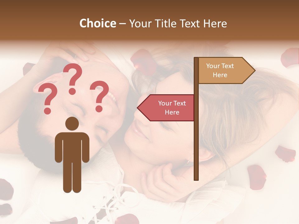 Young Bed Body PowerPoint Template