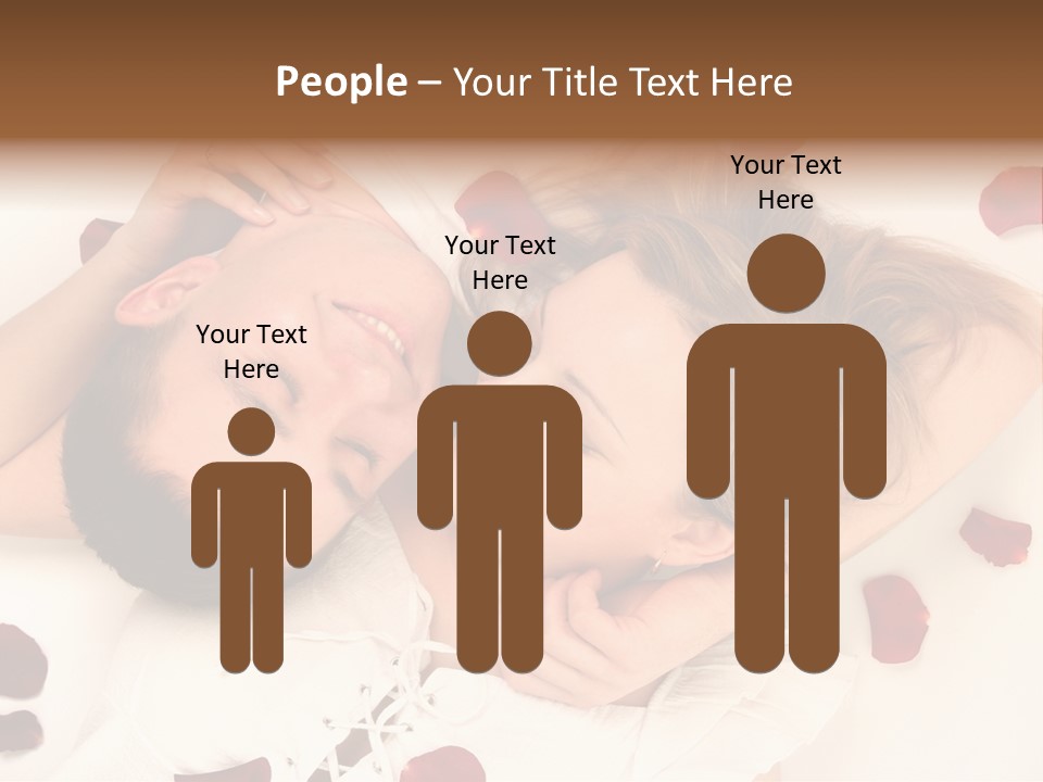 Young Bed Body PowerPoint Template