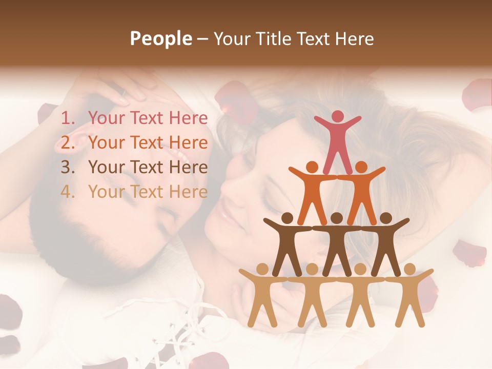 Young Bed Body PowerPoint Template