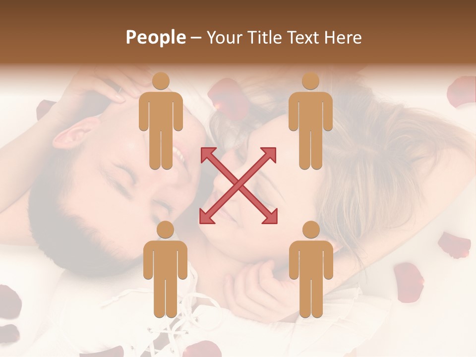 Young Bed Body PowerPoint Template