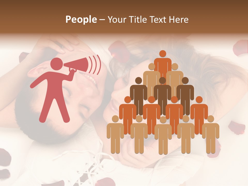 Young Bed Body PowerPoint Template