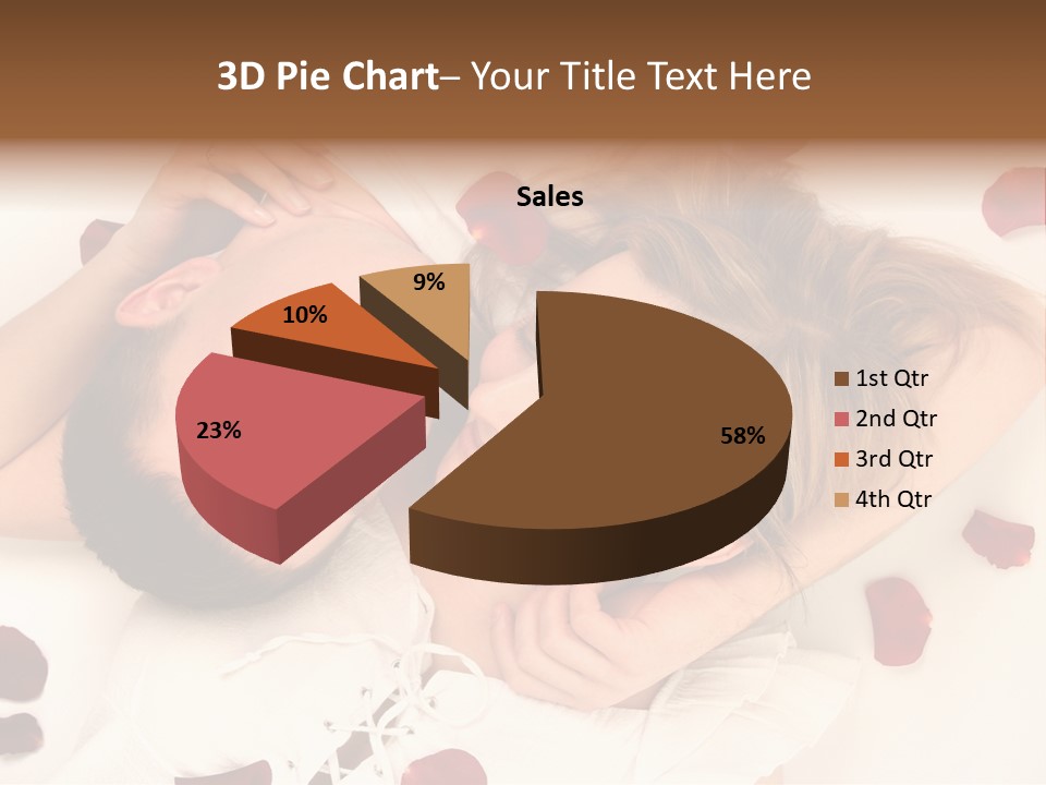 Young Bed Body PowerPoint Template