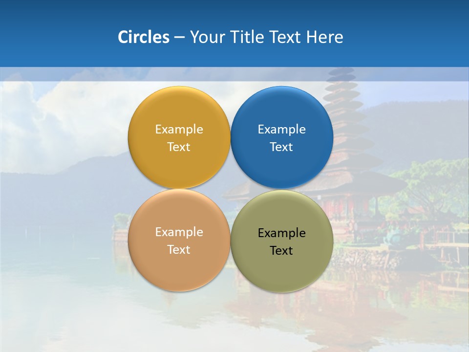 Hindu Ulun Pura PowerPoint Template