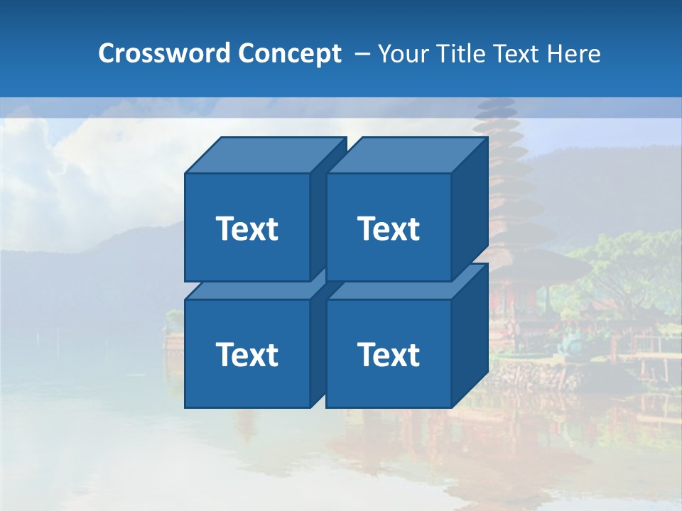 Hindu Ulun Pura PowerPoint Template