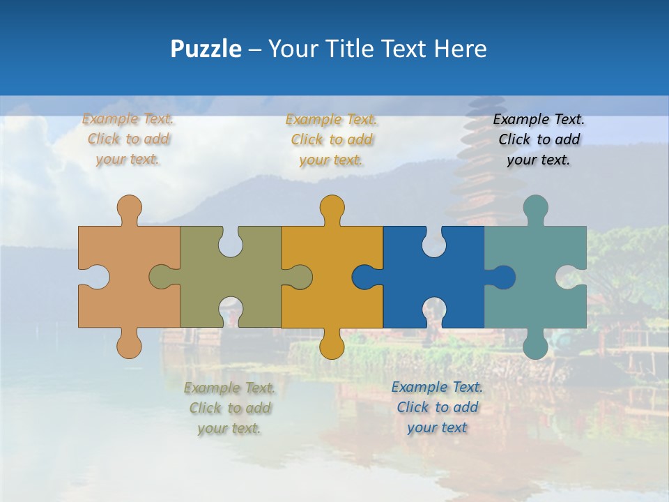 Hindu Ulun Pura PowerPoint Template