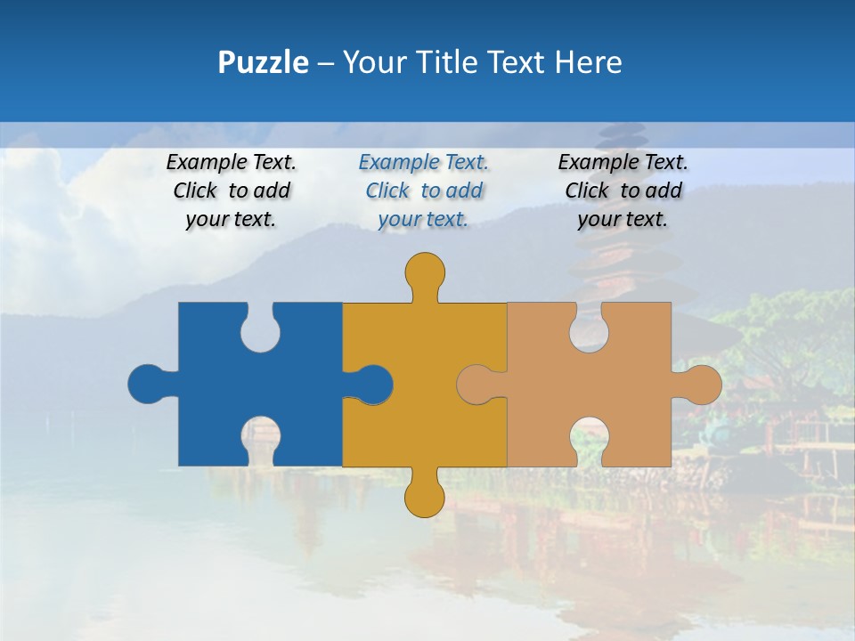 Hindu Ulun Pura PowerPoint Template