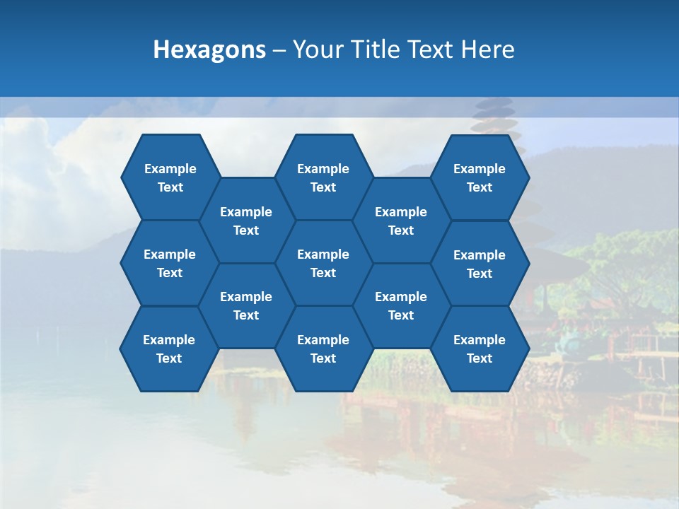 Hindu Ulun Pura PowerPoint Template