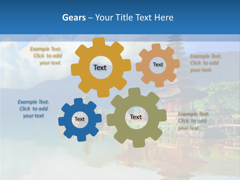 Hindu Ulun Pura PowerPoint Template