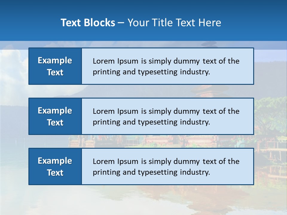 Hindu Ulun Pura PowerPoint Template